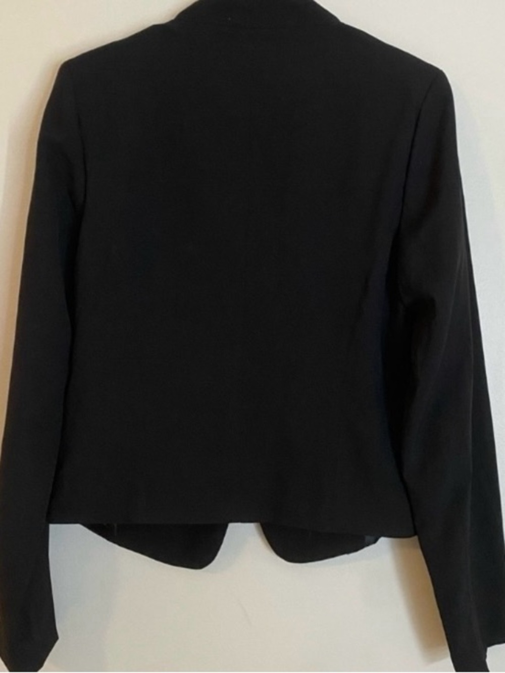 Black cotton Women's office Tailored Blazer Jacket with pockets - Picture 6 of 9